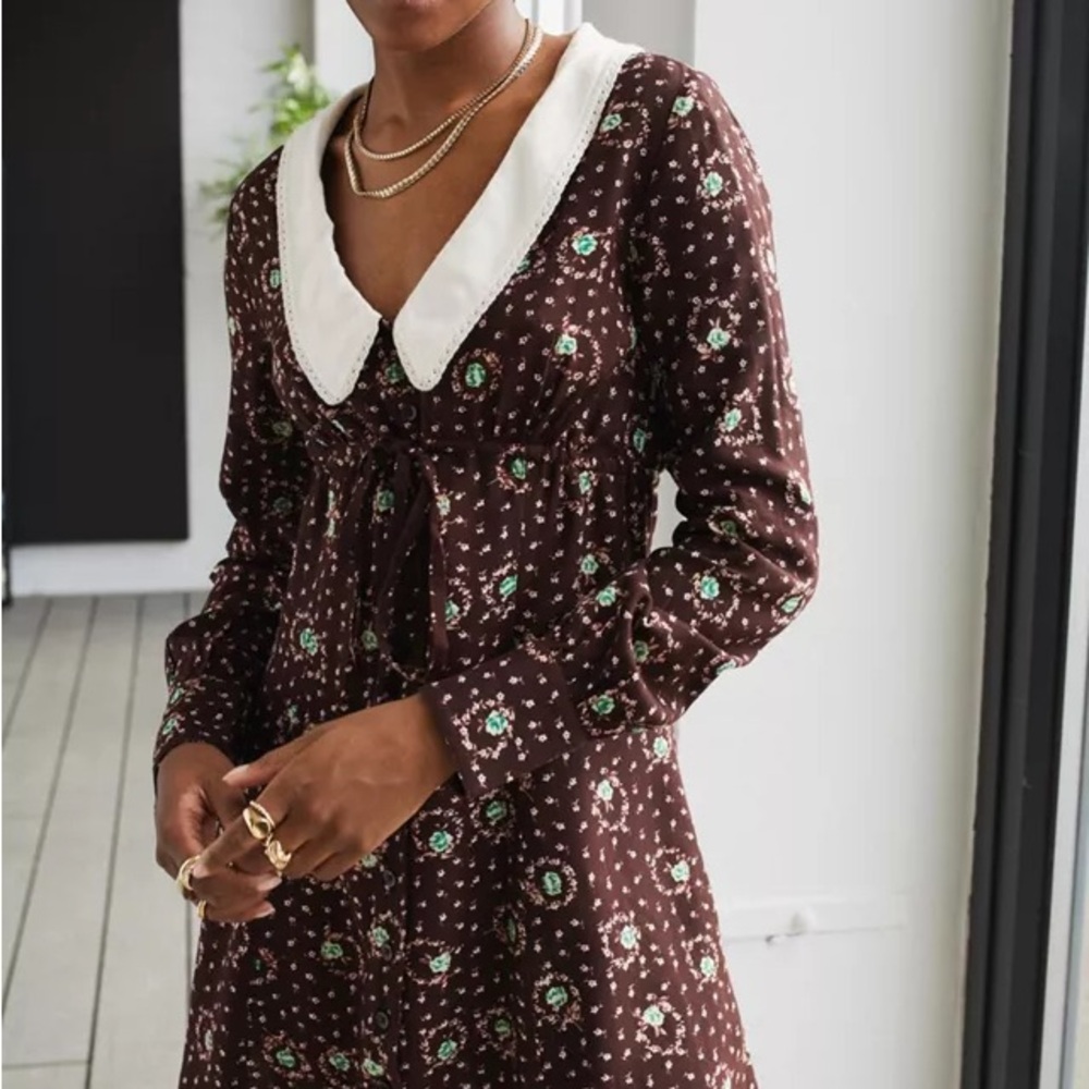 Urban Outfitters Madison Collar Mini Dress XS